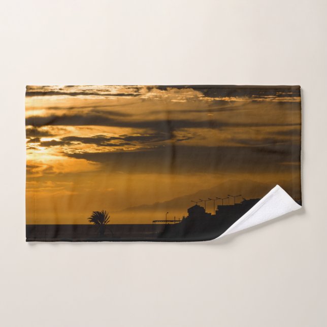 Cielo dorado (Toalla de mano)