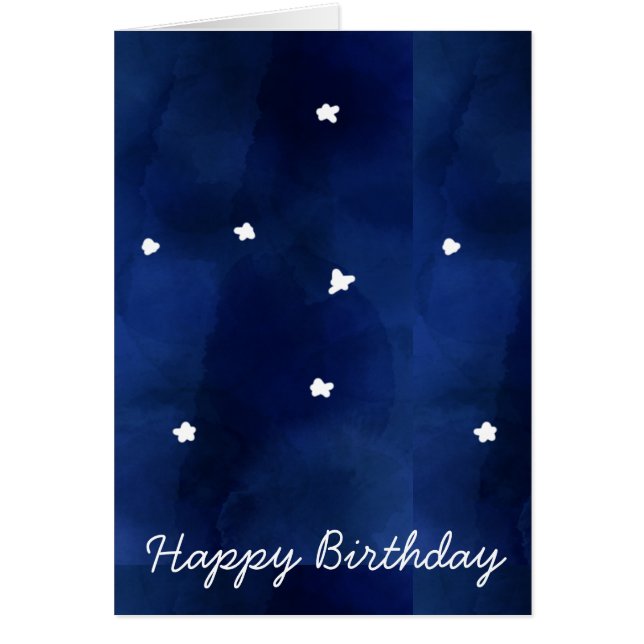 Cielo estelar azul de medianoche (Frente)