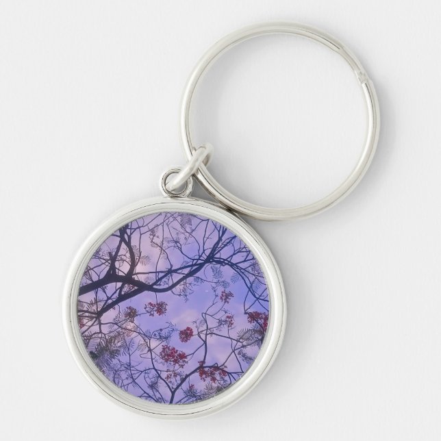 Cielo Flor de Violeta - Llavero Estético para Drea (Frente)