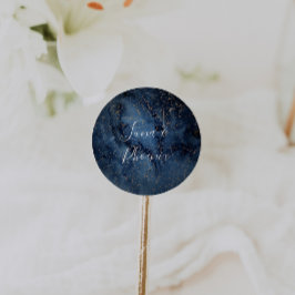 Cielo nocturno celeste | Sellos para sobres Bodas 