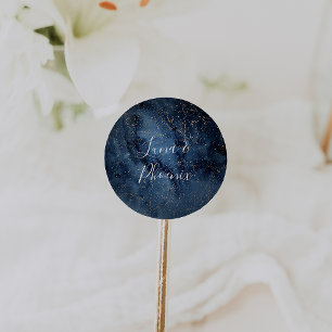 Cielo nocturno celeste Sellos para sobres Bodas