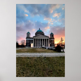 Cielo nocturno de Esztergom. Póster