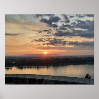 Cielo nocturno de Esztergom. Póster