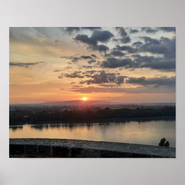 Cielo nocturno de Esztergom. Póster (Frente)