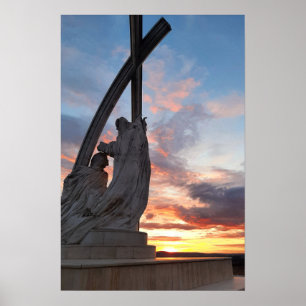 Cielo nocturno de Esztergom. Póster