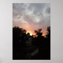 Cielo nocturno de Esztergom. Póster