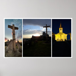 Cielo nocturno de Esztergom. Póster