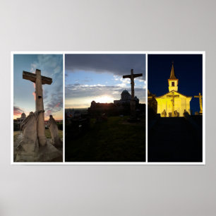 Cielo nocturno de Esztergom. Póster