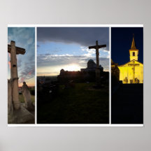 Cielo nocturno de Esztergom. Póster