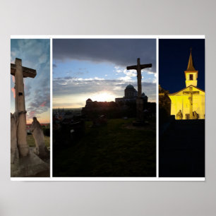 Cielo nocturno de Esztergom. Póster