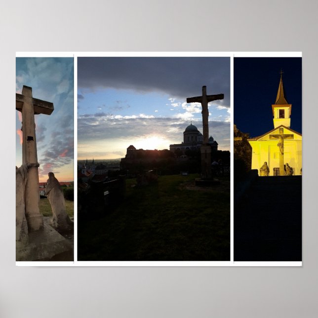 Cielo nocturno de Esztergom. Póster (Frente)