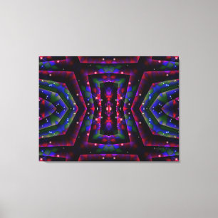 Cielo Nocturno de Fantasía Abstracta en Lienzo