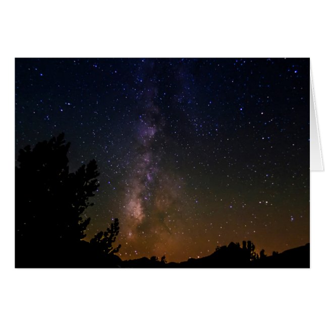 Cielo nocturno de la Vía Láctea, California (Anverso (Horizontal))