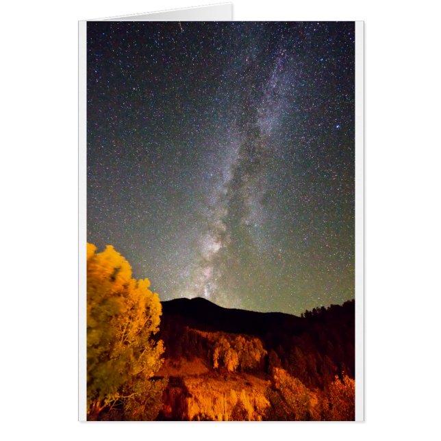 Cielo nocturno de la vía láctea del otoño (Frente)