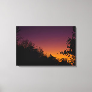 Cielo nocturno de otoño en lienzo de RoseWrites