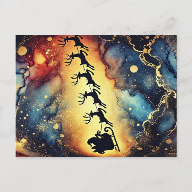 Cielo nocturno de Santa Lucía con tarjeta postal d (Anverso)