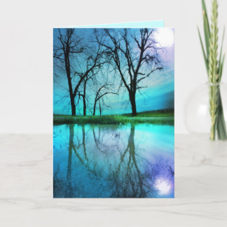 Cielo nocturno, tarjetas de felicitación