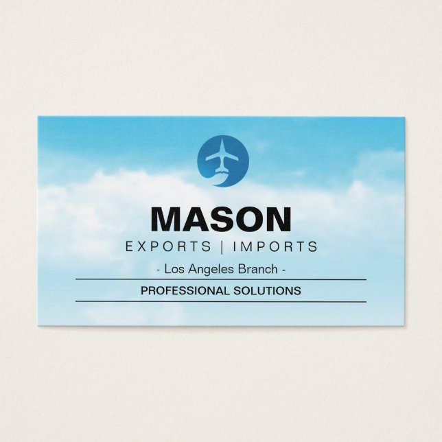 Cielo nublado | Avión volador (Frente)