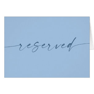 Cielo Pastel Azul Señal Reservada   Boda Costera