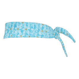 Cielo Suave Azul y Blanco Patrón Floral Acuarela D