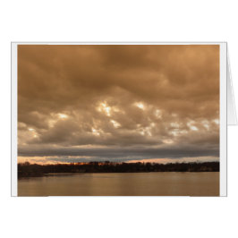 cielo tempestuoso de la tarde en el lago #3 pine