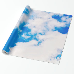 Cielo y papel de embalaje de las nubes