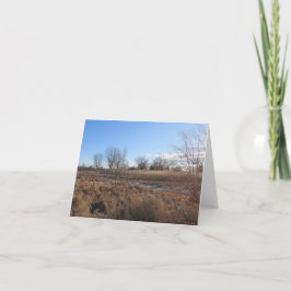 Cielos azules pacíficos - Tarjeta de saludo en bla