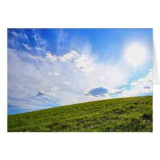 Cielos azules - Tarjeta en blanco