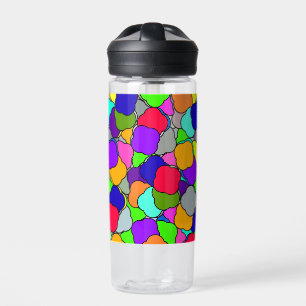 Cielos de golosinas, botellas de agua