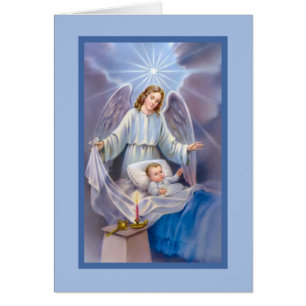 Cielos de la vela del bebé del muchacho del ángel