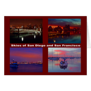 Cielos de San Diego y San Francisco Foto en Blanco