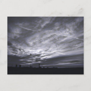Cielos grises Tarjeta postal