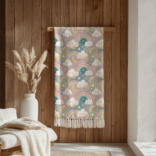 Cielos Nublados Manta Sherpa Pastel para Niños Dul