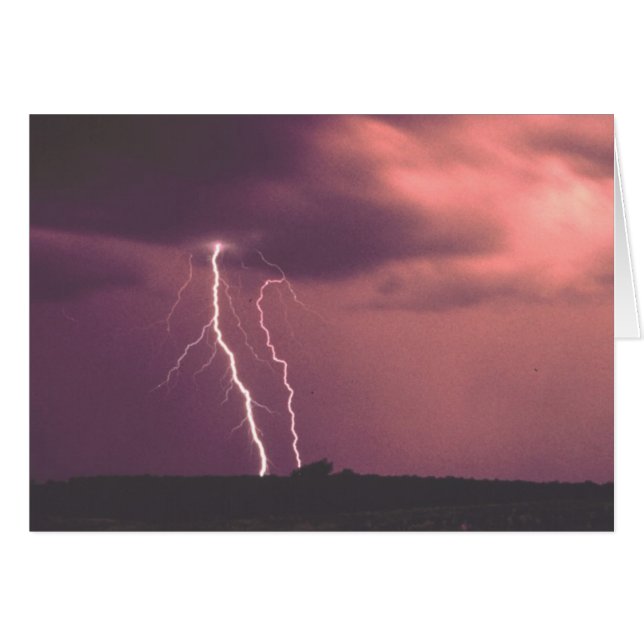 Cielos rojos con relámpagos (Anverso (Horizontal))