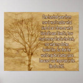 Cien años a partir de ahora *** arte poster