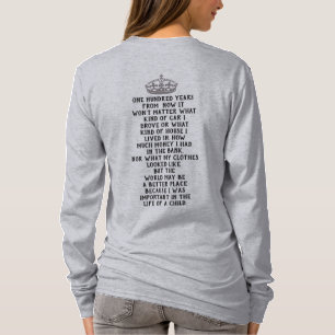 Cien años a partir de ahora — camiseta