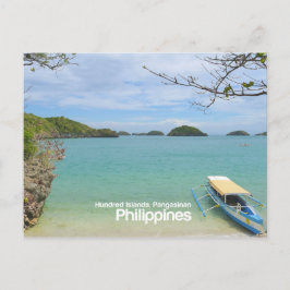 Cien islas, Pangasinan, Filipinas, postal