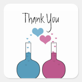 Ciencia del amor Gracias Pegatinas