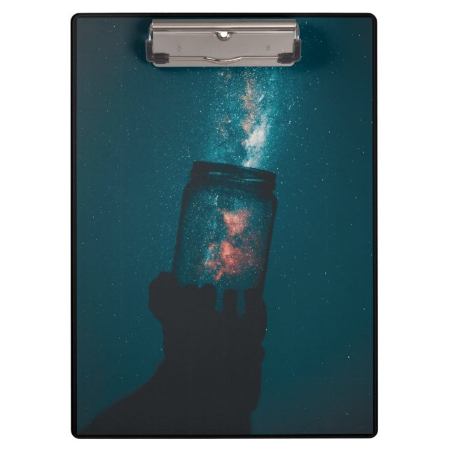 Ciencia del Cosmos en un portapapeles de Jar (Anverso)