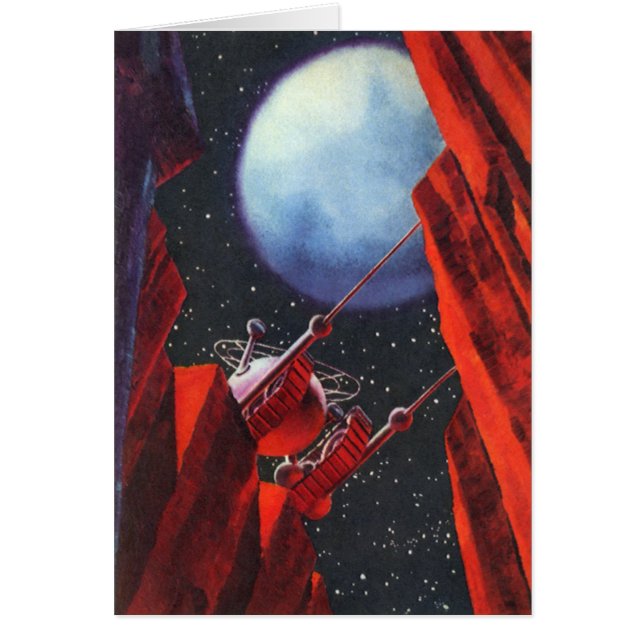 Ciencia ficción vintage, Luna de Cañón espacial Ro (Frente)