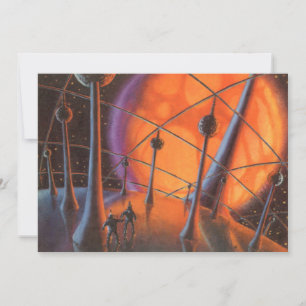 Ciencia Ficción Vintage, Sol Naranja y Alienígenas