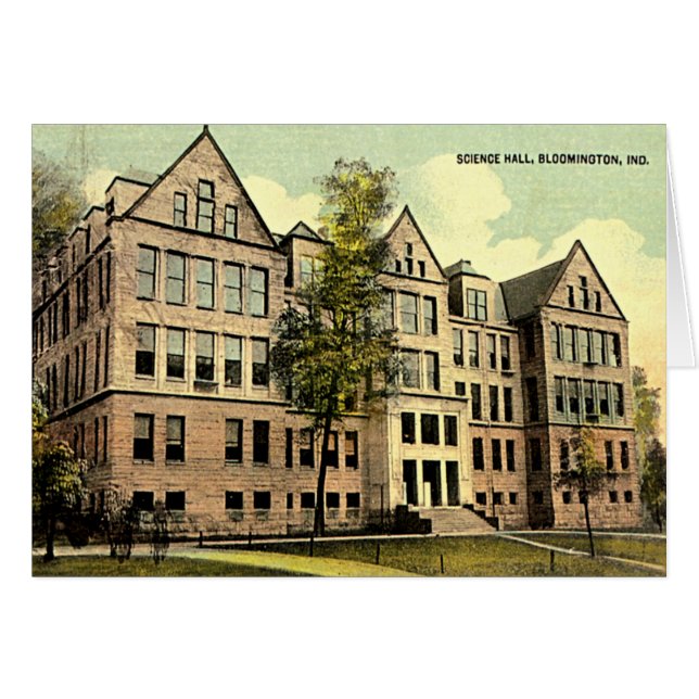 Ciencia Pasillo 1930 de Bloomington Indiana IU (Anverso (Horizontal))
