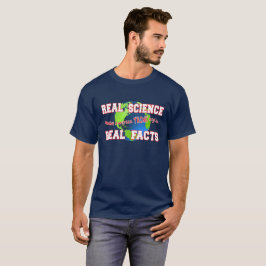 "Ciencia real, camiseta oscura de los hechos