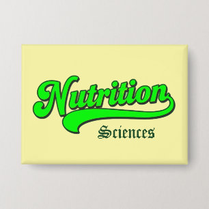 "Ciencias de la Nutrición" Botón Rectángulo Grande