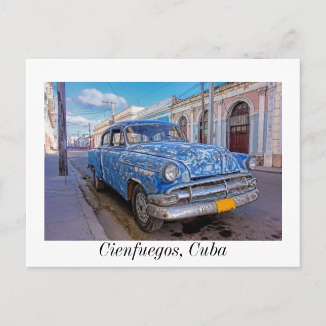 Cienfuegos, tarjeta postal de recuerdo de Cuba (Anverso)