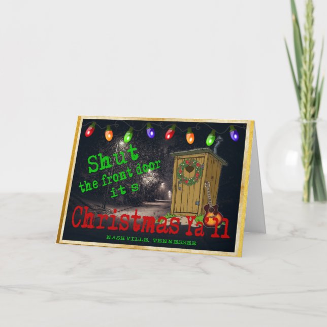 Cierra la tarjeta de Navidades de Front Door Music (Anverso)