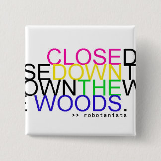 Cierre abajo las maderas - botón del arco iris