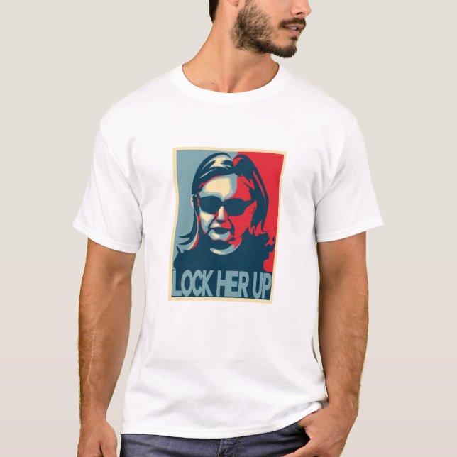 CIERRE camiseta ASCENDENTE de Anti-Hillary Clinton (Anverso)