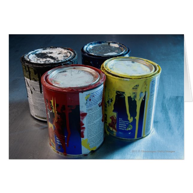 Cierre de cuatro latas de pintura (Anverso (Horizontal))