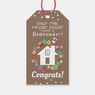 Cierre De La Etiqueta De Regalo Para Los Remolques